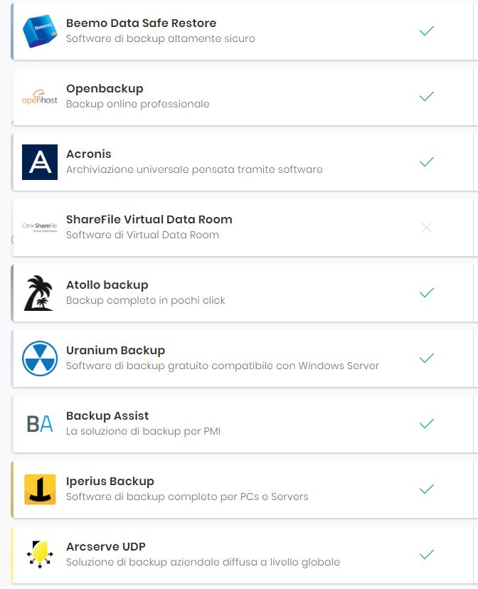 software di backup
