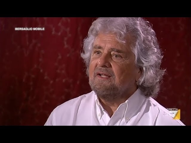 Grillo intervistato da Mentana a Bersaglio Mobile - 21/03/14