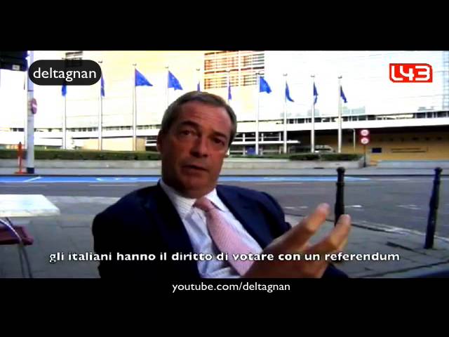 Nigel Farage: "Beppe Grillo sta facendo qualcosa di grande"