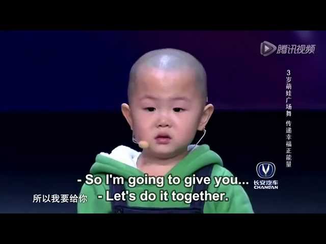 Adorabile bambino di 3 anni balla a China's got talent